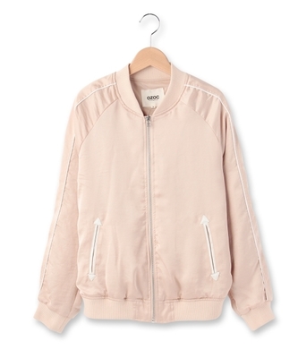 MA-1風サテンブルゾン