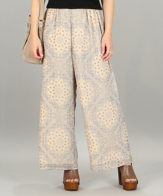 バンダナ柄シフォンパンツ