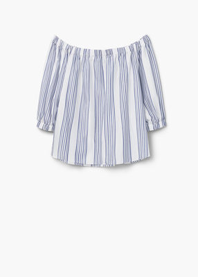 ストライプブラウス