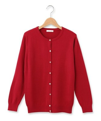 デザインボタンカーディガン