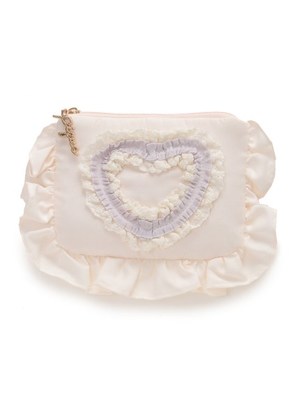 ハートレースティッシュポーチ