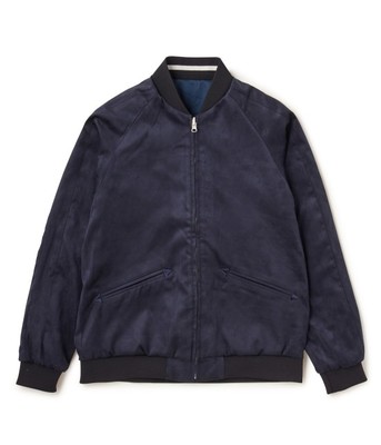 フェイクスエード リバーシブルスカジャン