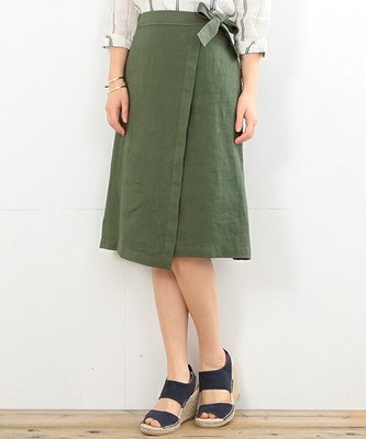 リネンラップスカート
