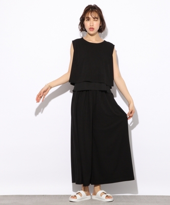 ノースリーブトップス&ワイドパンツ