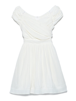 オフショルクロシェワンピース