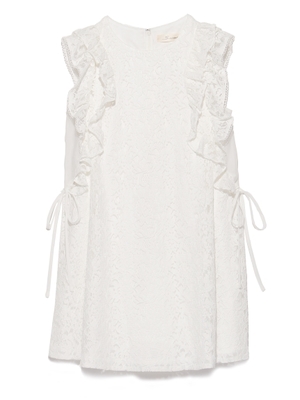 レースフリルワンピース