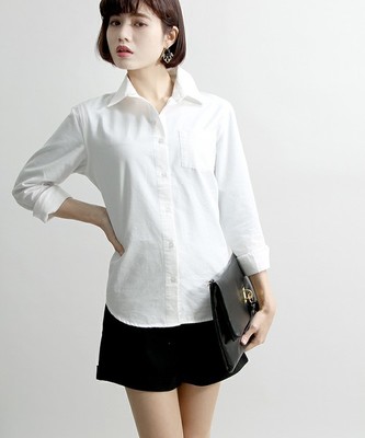 WEGO　ハイウエストロールアップショーツ