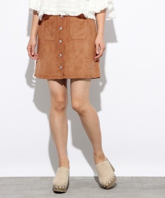 フロントボタンミニスカート　712785