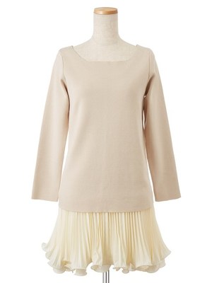 プリーツセット2Wayカーデワンピ