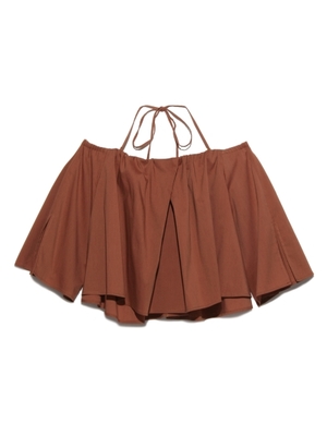 オフショルフリルブラウス