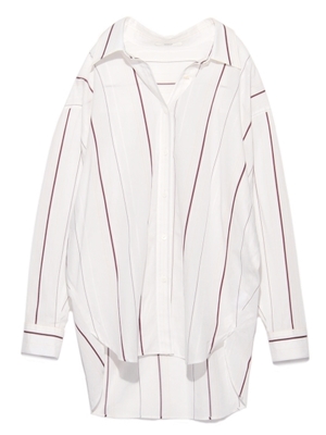 emmi ランダムストライプチュニックシャツ