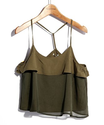 シフォンレイヤードキャミソール