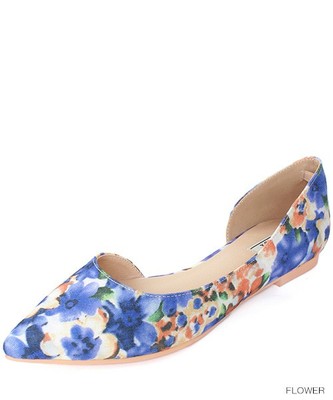 サイドオープンフラットパンプス