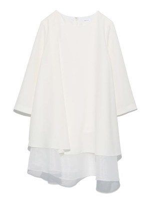 シースルーコンビブラウス