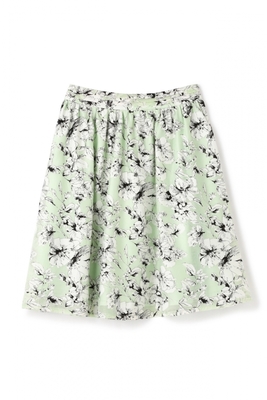 オパール花柄ギャザースカート