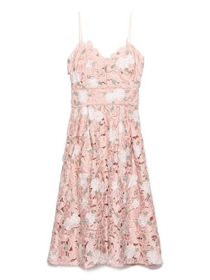 サテンレースキャミワンピ