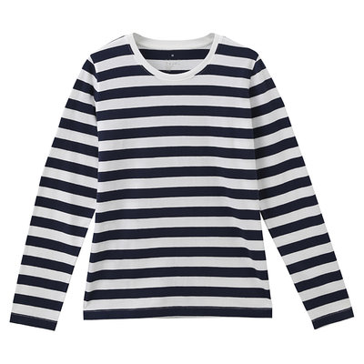 オーガニックコットンクルーネック長袖Tシャツ