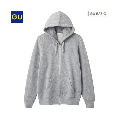 （GU）スウェットフルジップパーカ（長袖）