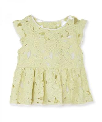 DEICY ペプラムレースブラウス