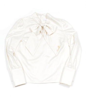 Ribbon tie ブラウス