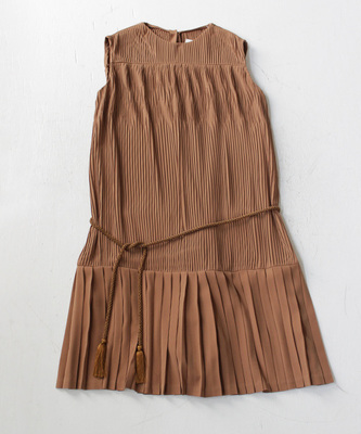 フラッフィージョーゼット　ロープリーツOP