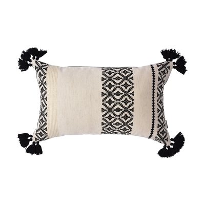 400x250 カドリ クッションカバー ブラック