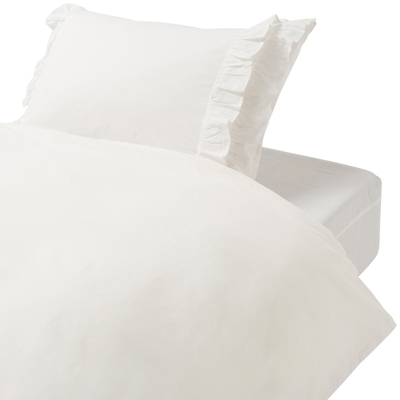 【シングル】パピロッテ コンフォーターケース ホワイト（W1500×D2100mm）