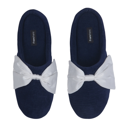 モデルヌ ルームシューズ 24.5cm ネイビー