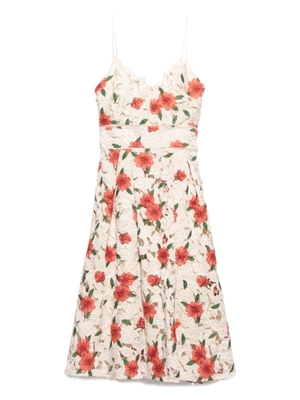 サテンレースキャミワンピ