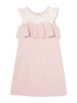 LACE RUFFLE DRESS