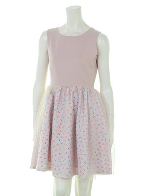 オーバーチュールフラワーコンビワンピース