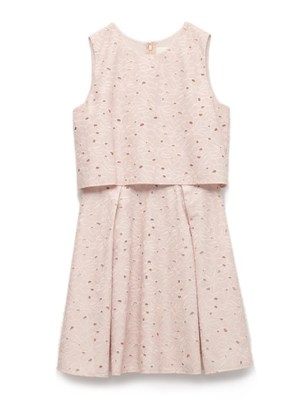 コットン刺繍フレアワンピース