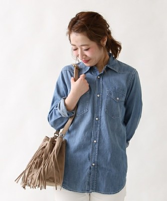 USAコットンデニムシャツ