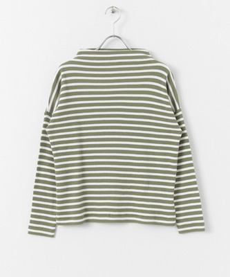 ボトルネックワッフルTシャツ