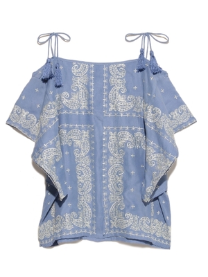 Lily Brown バンダナ刺繍トップス