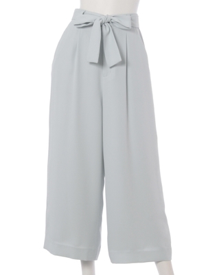 ウエストリボンワイドパンツ