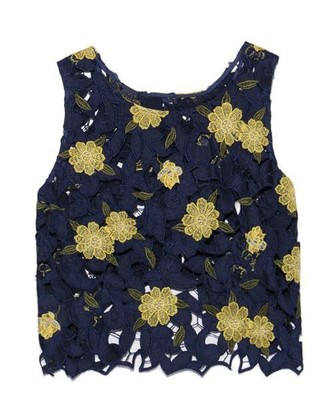 サテンレーストップス