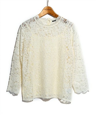 総レースブラウス
