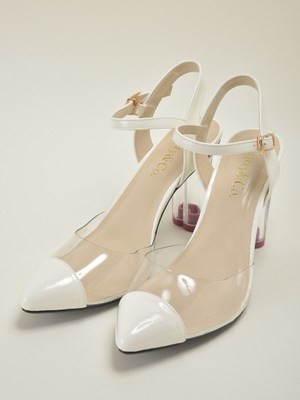 ハートヒールパンプス