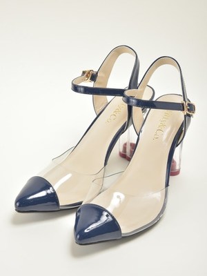 ハートヒールパンプス