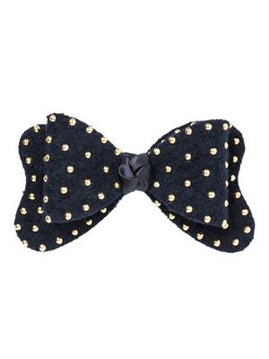 スタッズドットフェルトバレッタ