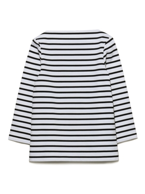 Mila Owen 折り返しネックボーダーＴシャツ