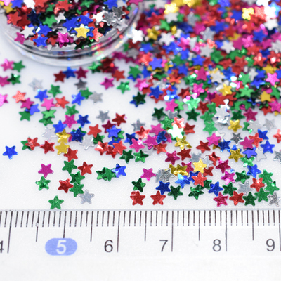 スパンコール 星型2 カラーミックス 20g