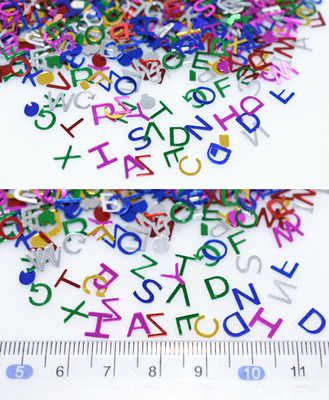スパンコール アルファベット カラーミックス 20g