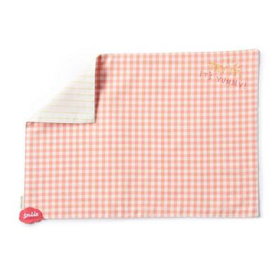 チェック＆ストライプ柄リバーシブルランチョンマット