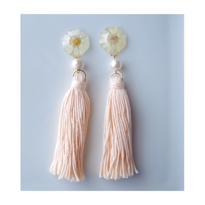 dryflower spring tassel ピアスorイヤリング