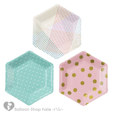 Talking Tables（トーキングテーブル）六角形★紙皿