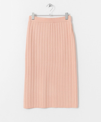 （SENSE OF PLACE）TCF ワイドリブニットスカート