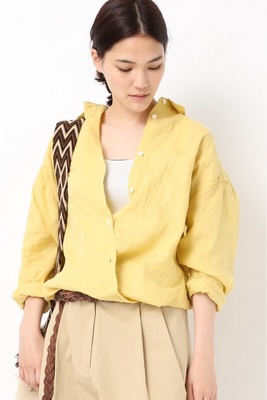 フレンチリネン2Wayカシュクールシャツ