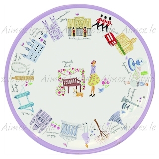 サイドプレート ロンドンイラストマップ